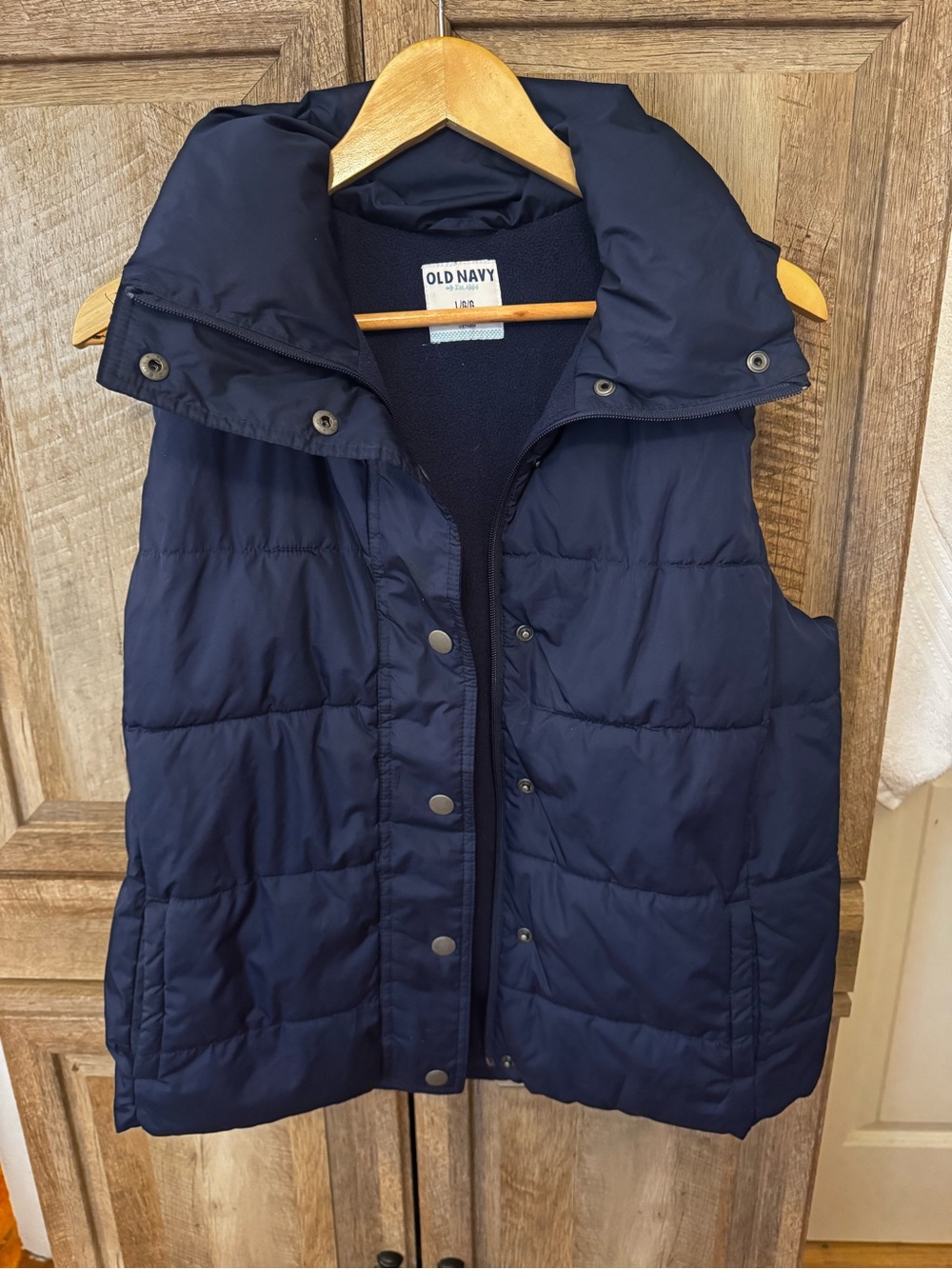 Old Navy Navy Blue Puffer Vest